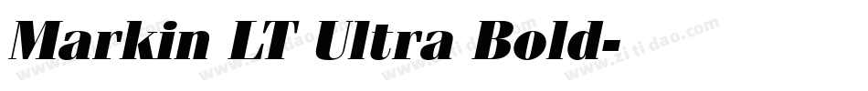 Markin LT Ultra Bold字体转换